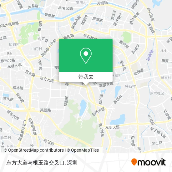 东方大道与根玉路交叉口地图