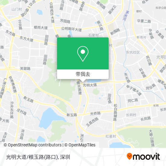 光明大道/根玉路(路口)地图