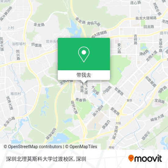 深圳北理莫斯科大学过渡校区地图