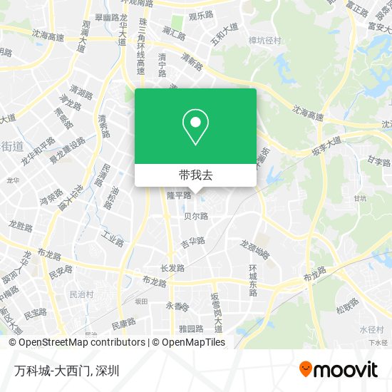 万科城-大西门地图