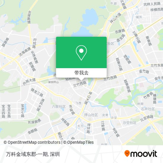 万科金域东郡-一期地图