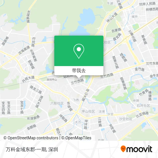 万科金域东郡-一期地图