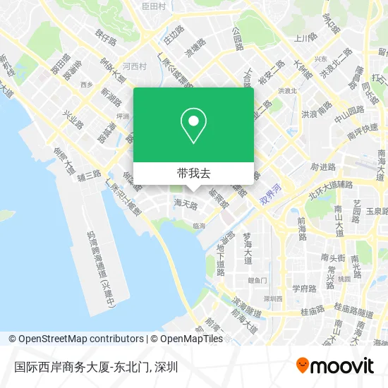 国际西岸商务大厦-东北门地图