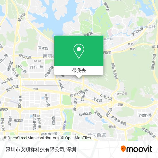 深圳市安顺祥科技有限公司地图