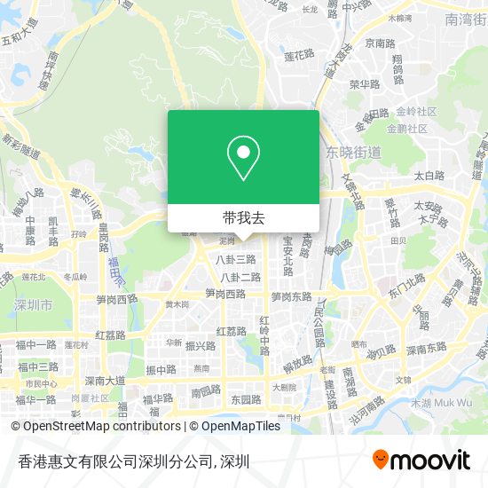 香港惠文有限公司深圳分公司地图