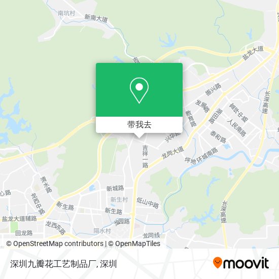深圳九瓣花工艺制品厂地图