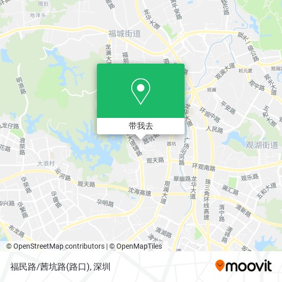 福民路/茜坑路(路口)地图