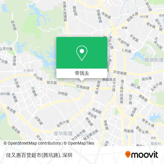 佳又惠百货超市(茜坑路)地图