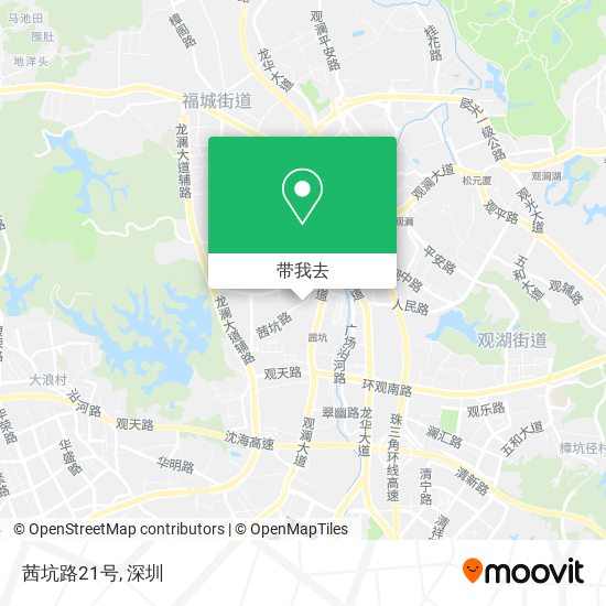 茜坑路21号地图