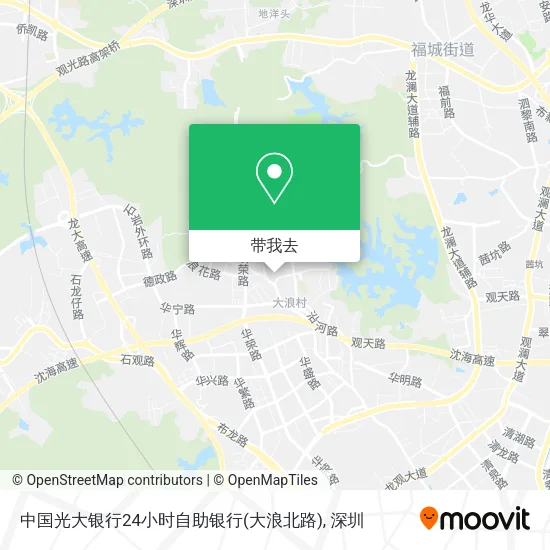 中国光大银行24小时自助银行(大浪北路)地图