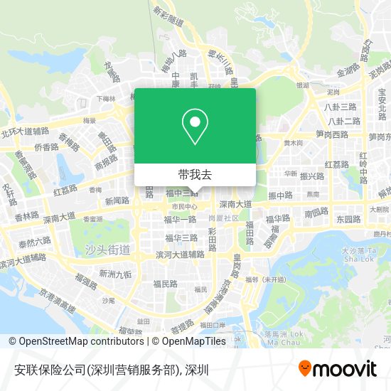 安联保险公司(深圳营销服务部)地图