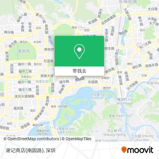 谢记商店(南园路)地图