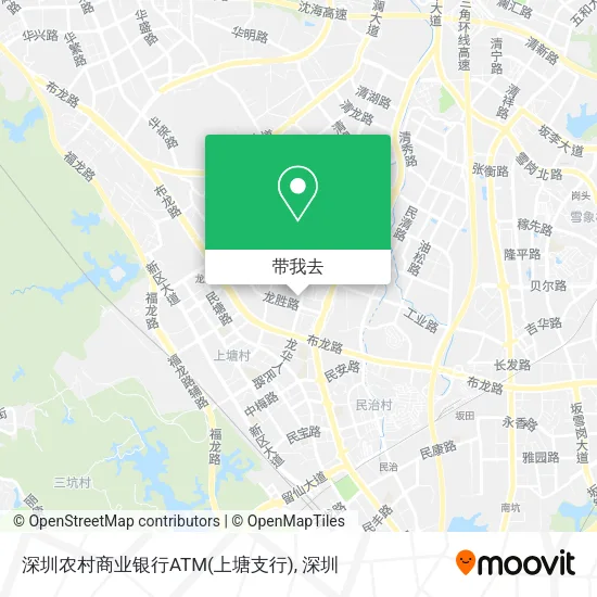 深圳农村商业银行ATM(上塘支行)地图