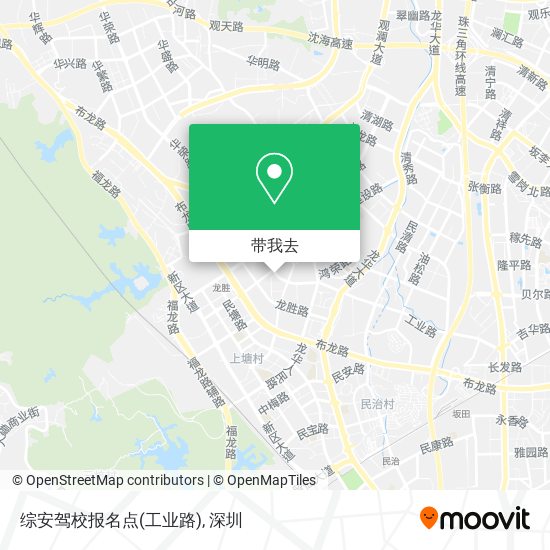 综安驾校报名点(工业路)地图