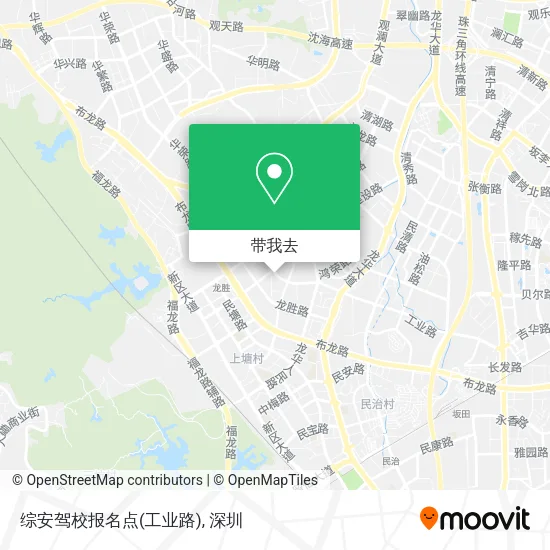 综安驾校报名点(工业路)地图