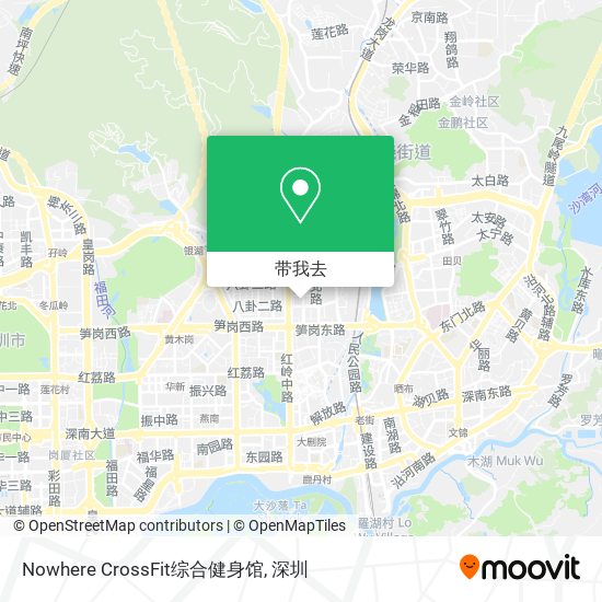 Nowhere CrossFit综合健身馆地图