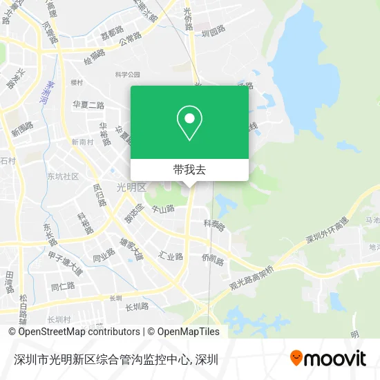 深圳市光明新区综合管沟监控中心地图