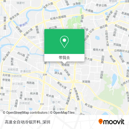 高速全自动冷锯开料地图