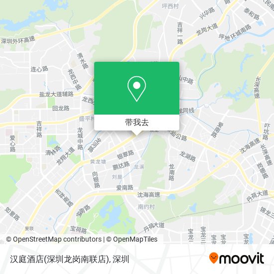 汉庭酒店(深圳龙岗南联店)地图
