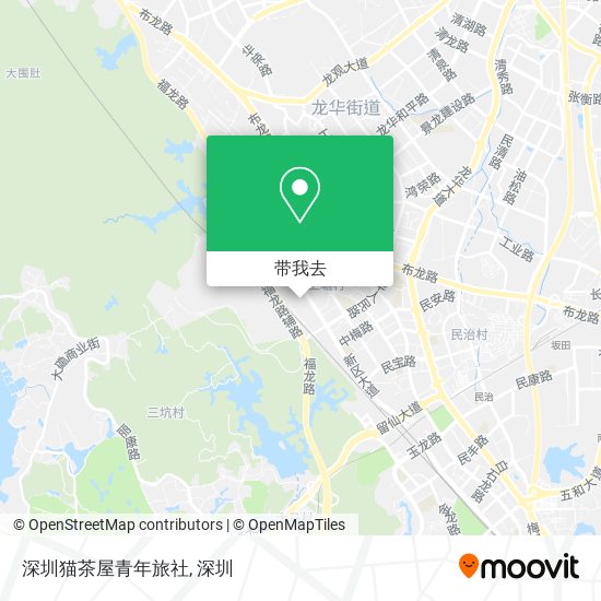 深圳猫茶屋青年旅社地图