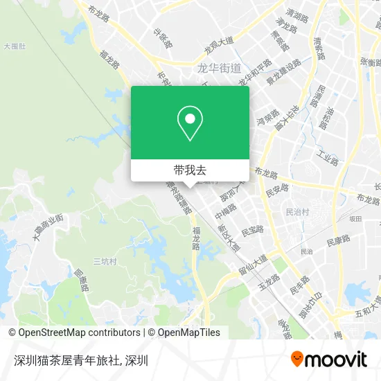 深圳猫茶屋青年旅社地图