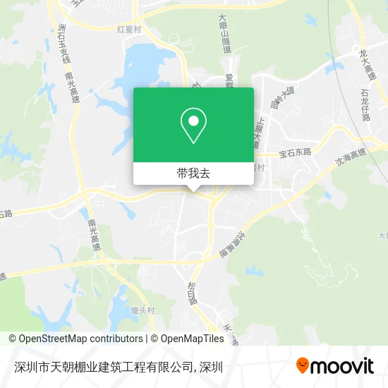 深圳市天朝棚业建筑工程有限公司地图