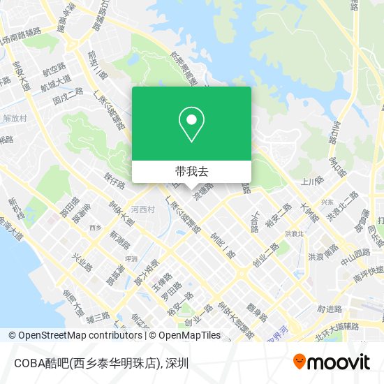 COBA酷吧(西乡泰华明珠店)地图