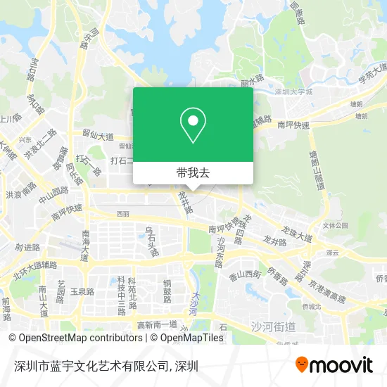 深圳市蓝宇文化艺术有限公司地图