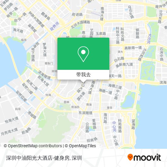 深圳中油阳光大酒店-健身房地图