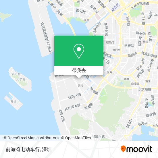 前海湾电动车行地图