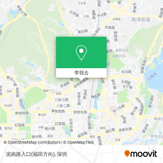 泥岗路入口(福田方向)地图