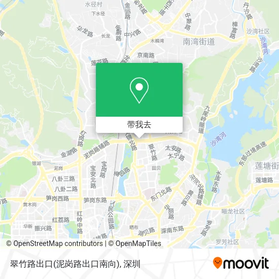 翠竹路出口(泥岗路出口南向)地图