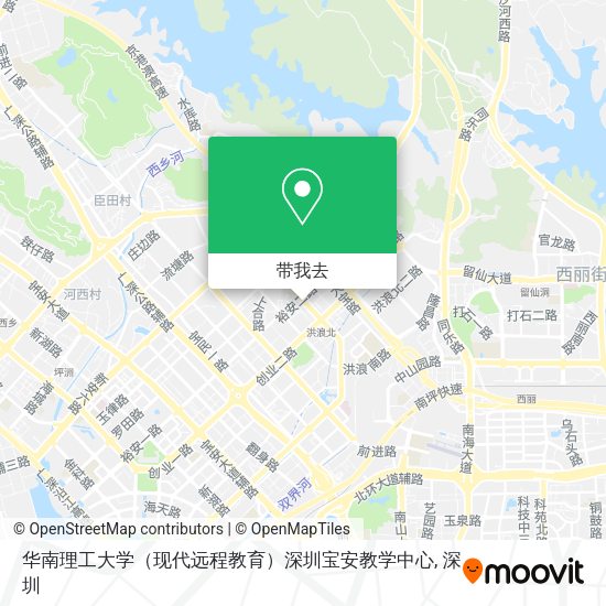华南理工大学（现代远程教育）深圳宝安教学中心地图