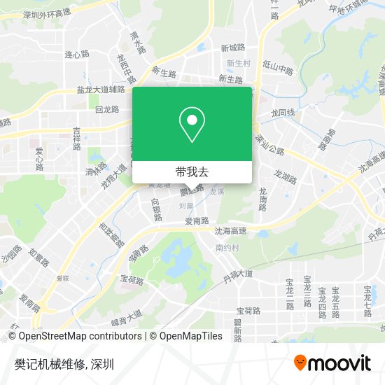 樊记机械维修地图