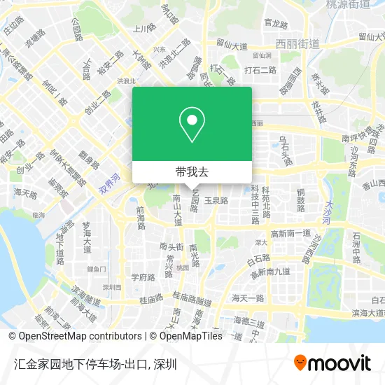 汇金家园地下停车场-出口地图