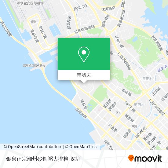 银泉正宗潮州砂锅粥大排档地图