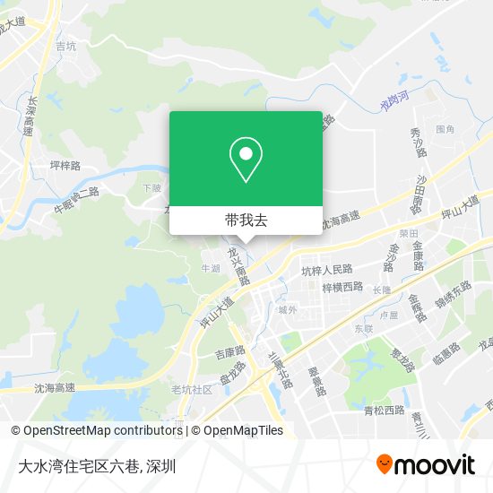 大水湾住宅区六巷地图