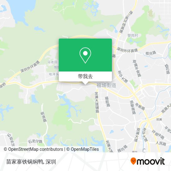 苗家寨铁锅焖鸭地图