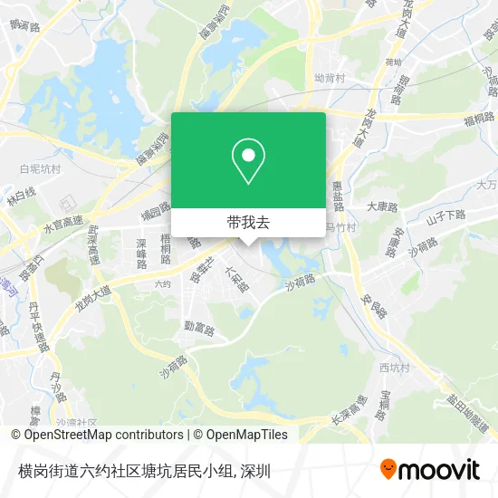 横岗街道六约社区塘坑居民小组地图