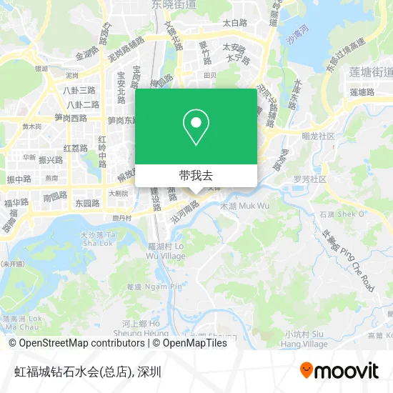 虹福城钻石水会(总店)地图