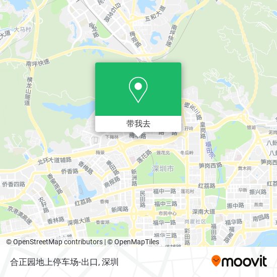 合正园地上停车场-出口地图
