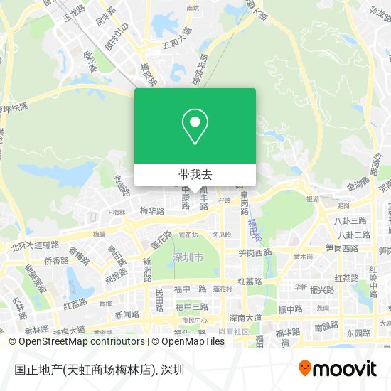 国正地产(天虹商场梅林店)地图