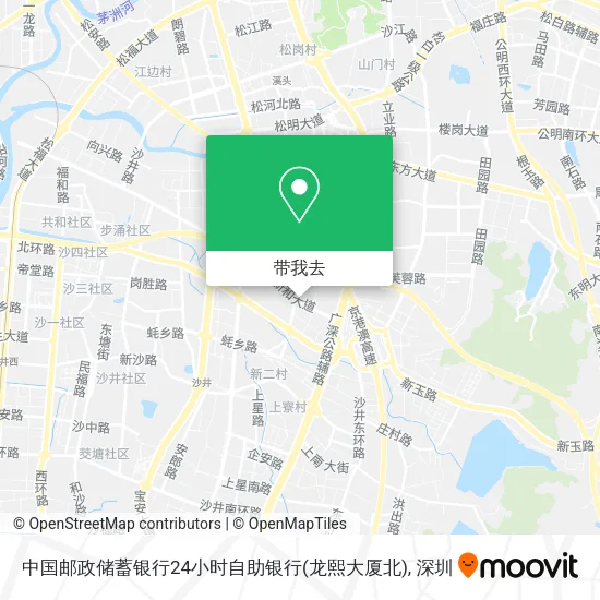 中国邮政储蓄银行24小时自助银行(龙熙大厦北)地图