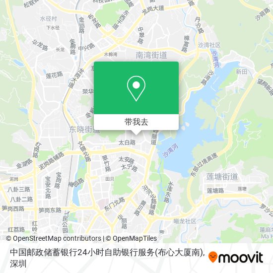 中国邮政储蓄银行24小时自助银行服务(布心大厦南)地图