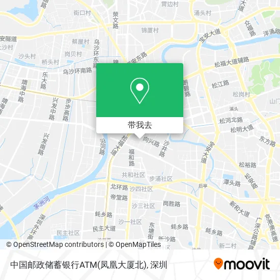 中国邮政储蓄银行ATM(凤凰大厦北)地图