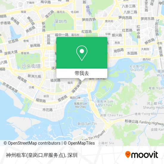 神州租车(皇岗口岸服务点)地图