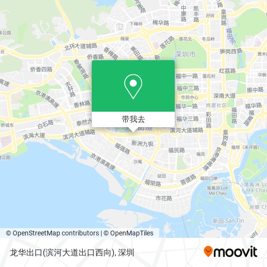 龙华出口(滨河大道出口西向)地图