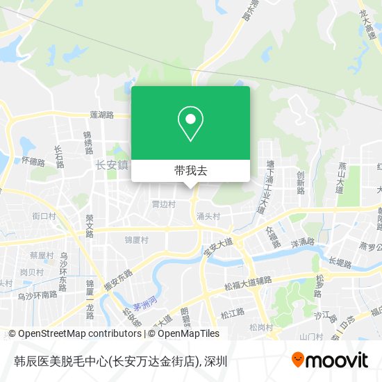 韩辰医美脱毛中心(长安万达金街店)地图