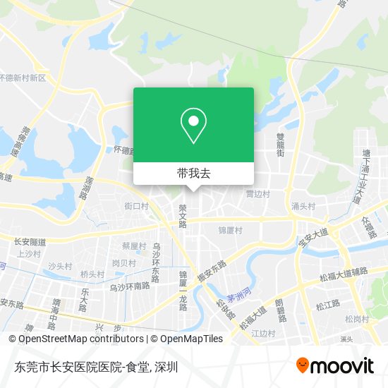 东莞市长安医院医院-食堂地图