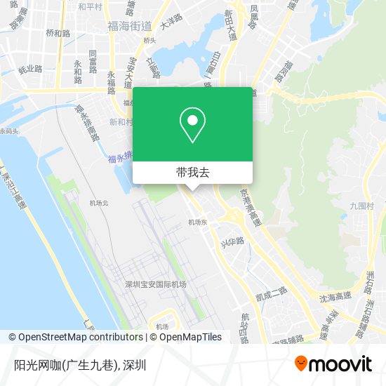 阳光网咖(广生九巷)地图